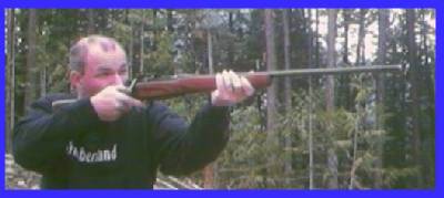 Mark tries out his new Lee Enfield